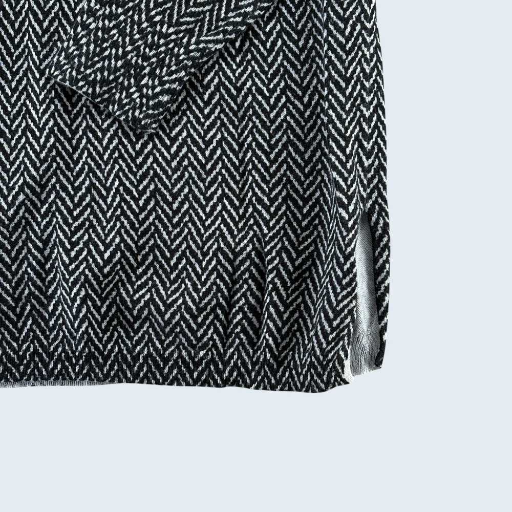 White‎ House Black Market Women's Sweater Size S Herringbone Elbow Patch - Picture 3 of 10
